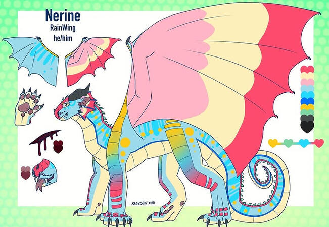 dragon ref sheet (character owned and designed by me)