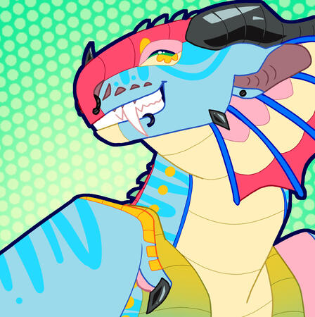 Profile picture (unshaded headshot) (character owned and designed by me)